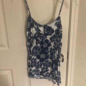 Blue and white tank top Aeropostale